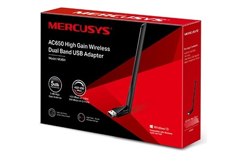 Placa Red  Wifi Usb Mercusys Mu6h Ac650 5ghz Dual  