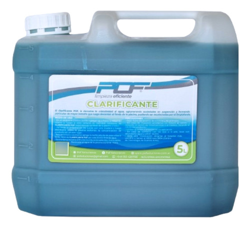 Clarificador Decantador Liquido Para Piletas Por 5 Litros