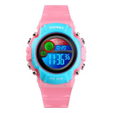 Reloj Skmei 1477 Niños Luz Multicolor Crono Alarma Gtia