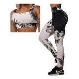 Conjunto Legging Comum + Top Floresta Negra Moving