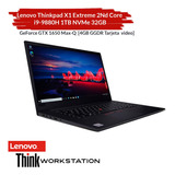 Lenovo Thinkpad X1 Extreme 2nd Core I9-9880h 1tb Nvme 32gb