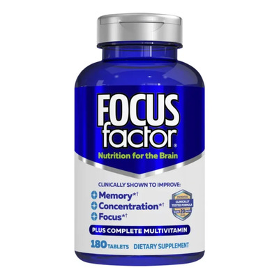 Factor de Concentración Vitaminas Memoria Suplemento Synergy 180 Tabletas | Envío gratis
