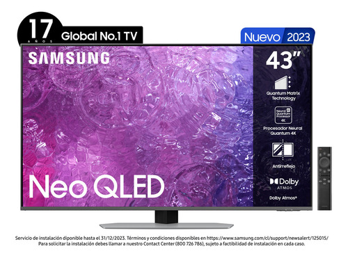 Smart Tv Samsung Neo Qled 4k 43'' Qn90c 2023