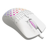 Mouse Gamer Rgb Pc Usb 6 Botones 8000 Dpi Xtrike Me Gaming Gm-209w Color Blanco