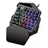 Teclado Gamer Usb Una Mano Retroiluminado 