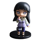 Miniatura Hinata Hyuga Anime Naruto Boneco Brinquedo 8 Cm