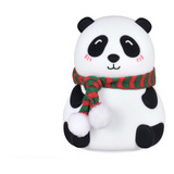 Lampara Infantil Velador Led Silicona Oso Panda