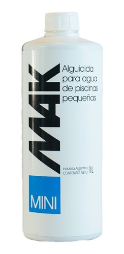 Alguicida Para Pileta Piscina Pequena Mak Mini 1 Litro