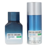 Set United Dreams Together For Him 2pz 100ml Edt Spray