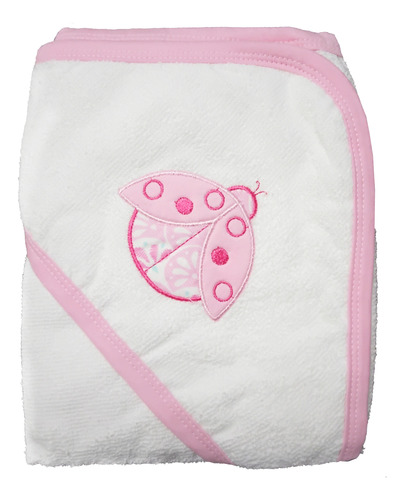 Toallon Para Bebe 70 X 73cm Con Capucha Bordada 