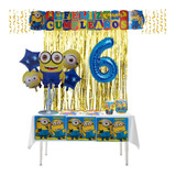 Kit Minions Decoración Fiesta Infantil Niños 12 Personas 