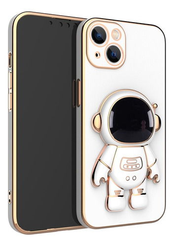 Capa Capinha Para iPhone Com Premium Astronauta Suporte