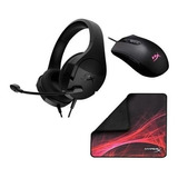 Kit Hyper X Audifonos Stinger Core, Mouse Hyper+ Tapete