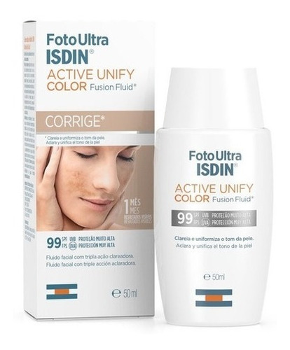 Isdin Foto Ultra Active Unify Fusion Fluid Color Aclara Piel