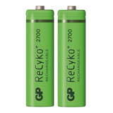 Pilas Baterías Recargables Gp Aa 2700mah Blíster X2 Original