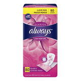 Always Protectores Diarios Con Perfume, 80 Uds, Color, 80