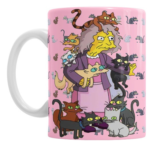 Taza Aquí Toma Café Té La Loca De Los Gatos Mug