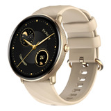 Smartwatch Redondo Zeblaze Gtr 3 Pro Tela 1.43'' Hd Atende Caixa Dourado Pulseira Preto Bisel Preto Desenho Da Pulseira Silicone