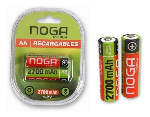 Pilas Recargables Noganet Aa 2700mah Ni-metal Blister 1.2v