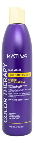 Kativa Blue Violet Acondicionador Matizador Rubios 355ml