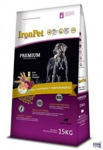 Alimento Ironpet Premium Para Perro Adulto En Bolsa De 20 kg