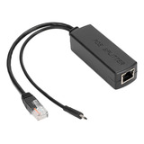 Adaptador Poe Splitter Ethernet Dc48v A Dc5v E Inyector De P