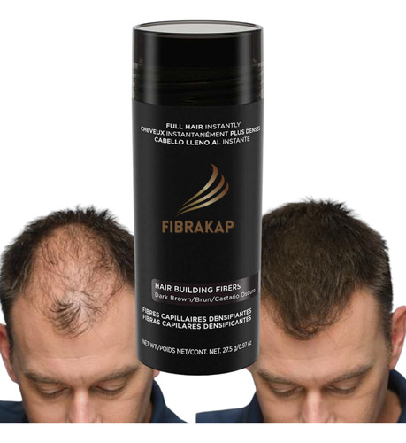 Fibra Capilar Cabello En Segundos Cubre Calvicie Barba 27.5g