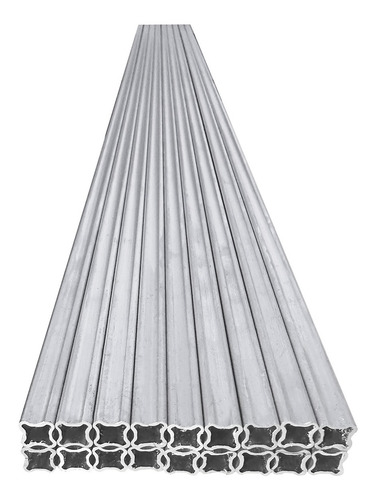 10 Hastes Estrela Cerca Elétrica Residencial Alumínio 100cm