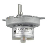 Motor Con Reductor De Engranajes Js-50, 12 V Dc, 2 Rpm, Par