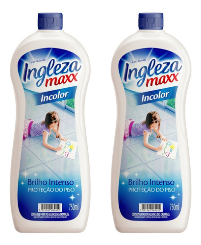 Cera Ingleza Maxx Incolor Brilho 750 Ml 2 Unidades