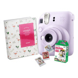 Câmera Instax Mini 12 Lilás Com Álbum Fotos E Filme 10 Poses