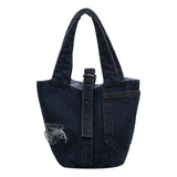 Bolso Tipo Bombonera For Mujer, Moderno, Vaquero, Casual, E