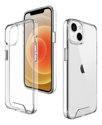 Estuche Forro Transparente Rígido Antigolpes Para iPhone