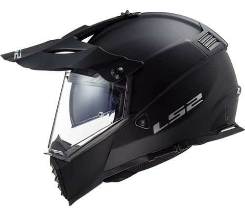 Casco Moto Ls2 Mx436 Pioneer Evo Negro Mate 