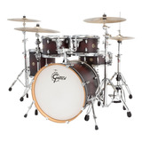 Batería Gretsch Catalina Maple 5 Cuerpos Bombo 22'' Cm1-e825 Color Satin Deep Cherry Burst