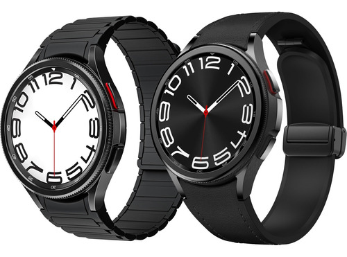 2 Correas Para Samsung Galaxy Watch 6 4 Classic 5 Pro 20mm