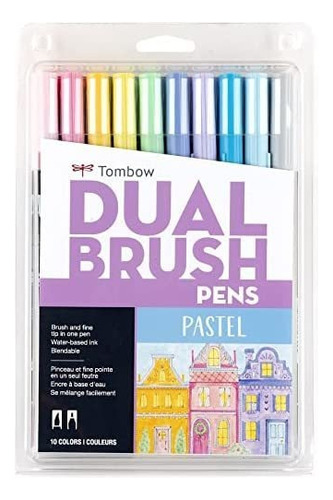 Marcadores Artísticos Tombow 56187 De Doble Pincel, Pastel,