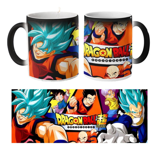 Taza Dragón Ball Z Mágica Goku Cerámica Premium Vegeta