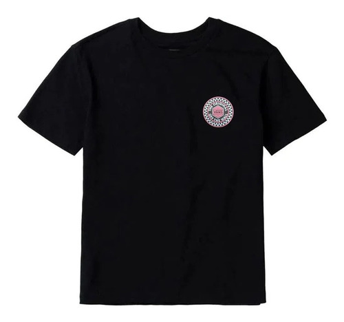 Remera Vans Modelo Railer Relaxed Negro Exclusiva Mujer