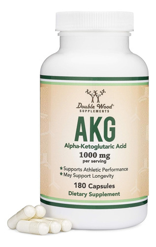 Double Wood | Akg Alpha Ketoglutaric Acid | 180 Capsules