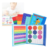 Magnetic Book Fraction Puzzle For Children, Magnetic