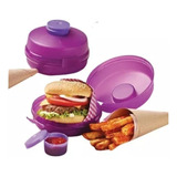 Toper Come Dip Tupperware Recipiente Hamburguesa Nugges,etc.