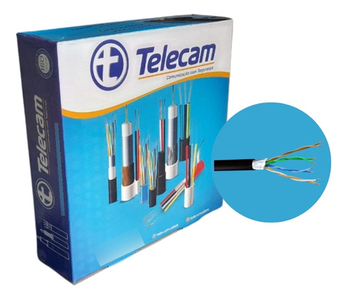 Cabo Multicameras Blindado Externo 4px24awg 300m Telecam