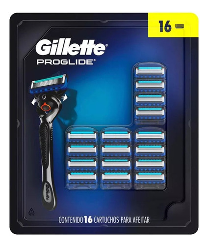 Gillette Proglide 16 Cartuchos Rastrillos Fusion  ¡la Mejor!