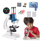 Juguete Microscopio Infantil 1200x Educativo Ciencia Muestra