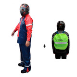 Impermeable Para Motociclista Tombiker + Cubremochila