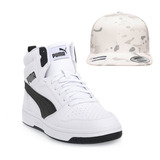 Combo Tenis Puma Rebound V6 Y Gorra Yupoong 6089mc Original