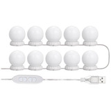 Vanity Led - Juego De Luces De Espejo (10 Bombillas Ajustabl