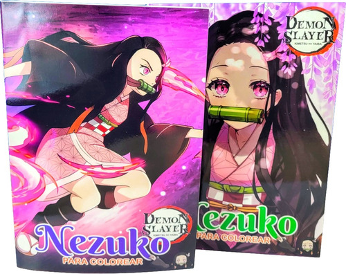 Nezuko Pack 2 Libro Para Colorear Nezuko Demon Slayer 