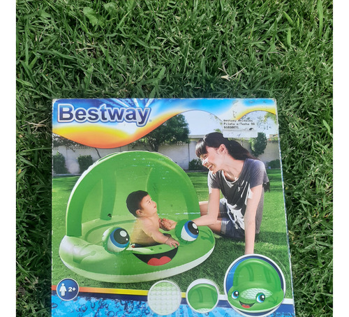 Pileta Inflable Ranita Con Techo Bestway